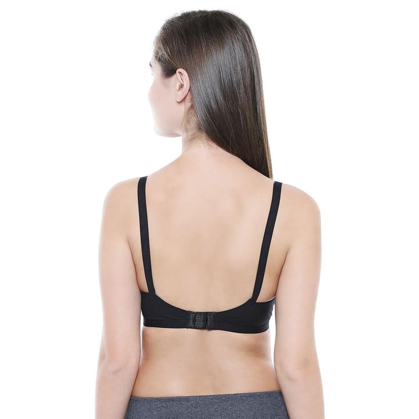 Bodycare Women Cotton Full Coverage Non Padded Regular Bra Pack - 2 E5501BW-BLACK-WHITE view 4