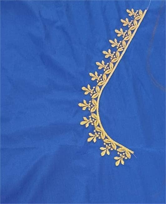 Blue Georgette Embroidery Blouse view 2