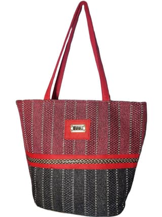 SS Eco-Life Appealing Jute Handbag for Women for Shopping, Party and Office. Dual Colour Mixup.