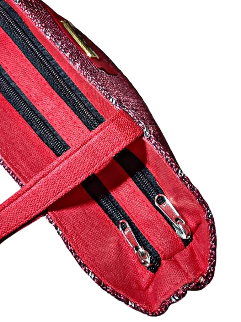 SS Eco-Life Appealing Jute Handbag for Women for Shopping, Party and Office. Dual Colour Mixup. view 3