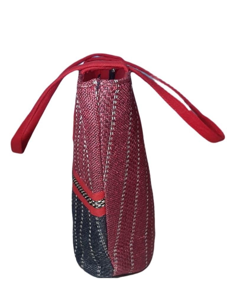 SS Eco-Life Appealing Jute Handbag for Women for Shopping, Party and Office. Dual Colour Mixup. view 4