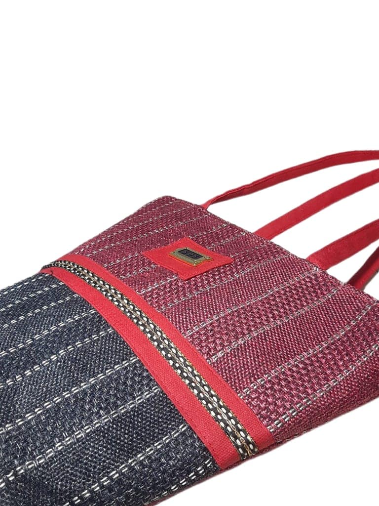 SS Eco-Life Appealing Jute Handbag for Women for Shopping, Party and Office. Dual Colour Mixup. view 5