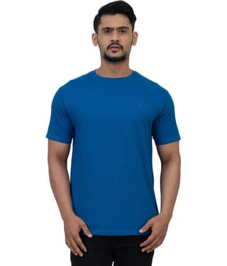 Cotstyle Pack of 1 Cotton Regular Fit Men's T-Shirt ( Blue )