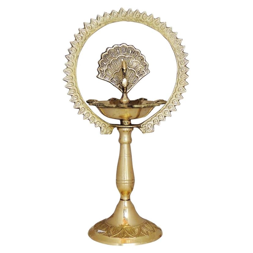 Brass Deepak More Charkar 4 (FMAS656 C) view 2