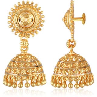 Vivastri Shimmering Bejeweled Jhumki Jhumka Earring for Women and Girls [VIVA2663ERG]