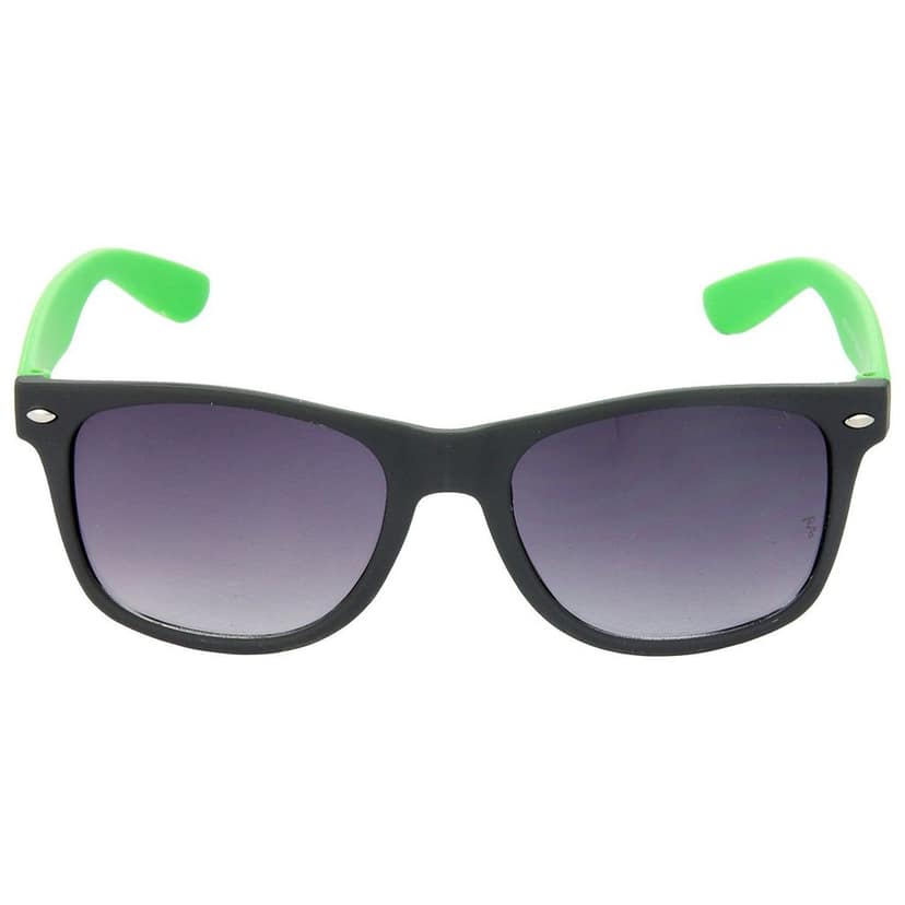 HRINKAR Men Women Boys & Girls Pilot Sunglasses Black & Green Frame, Grey & Grey Lens (Medium) Pack of - 2 view 3