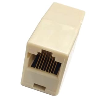 RJ45 ECO Cover Female-to-Female Ethernet Coupler LAN Adapter (Cat5, Cat6)