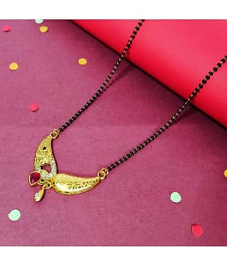 Gilher Gold Plated daily wear Mangalsutra For Women.