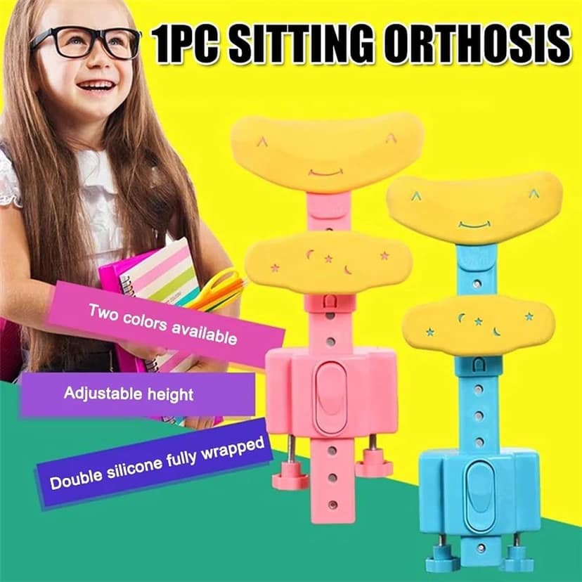 Student Sitting Posture Corrector Child Protector, Kids Sitting Posture Corrector for Reading Writing Adjustable Sitting Support Brace Eye Protection, School Gifts (1 Pc) view 6