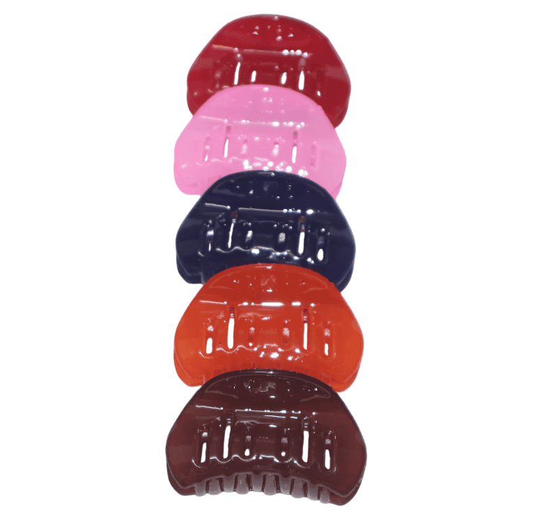 Stylish Multi-Color Plastic Hair Claw Clips Set for Women view 2