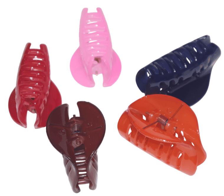 Stylish Multi-Color Plastic Hair Claw Clips Set for Women view 3