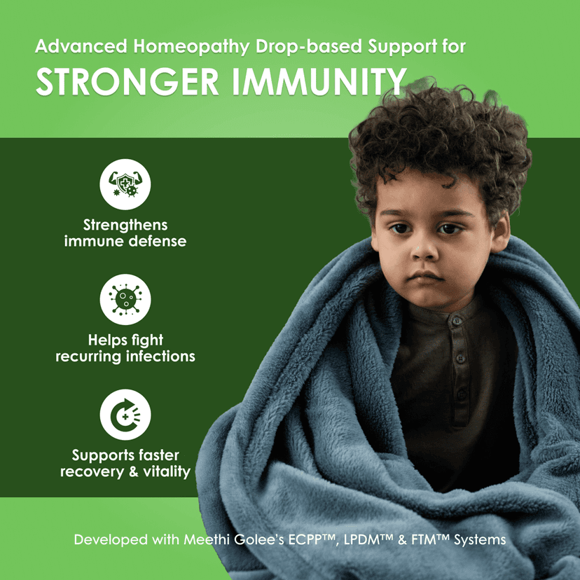 Meethi Golee Immune-TOT Drops for Kids Immunity Support (30ml) | Advanced Homeopathy 2.0 Immune Response Balance Formula for Strength, Resistance & Seasonal Wellness | Fast Absorbing Oral Drops for Children view 2