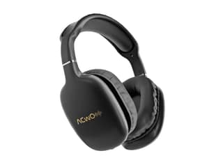 ACwO Twister 515 Wireless Over-Ear Headphones, X-Fidelity Acoustics, 40mm Bass BooMX Drivers, ANC 25dB, Dual EQ Modes, 65H Playtime, 45ms Low Latency - Charcoal-Black