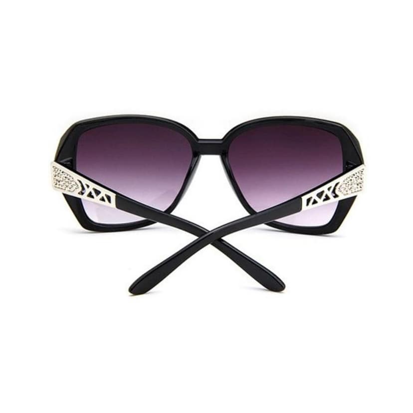 4Flaunt Full Rim Stylish Trending & Latest Vintage Oversized Oval Butterfly Gradient Sunglasses For Women | 100% UV Protected | Large (58-17-132 MM) (C1 - Black) view 3
