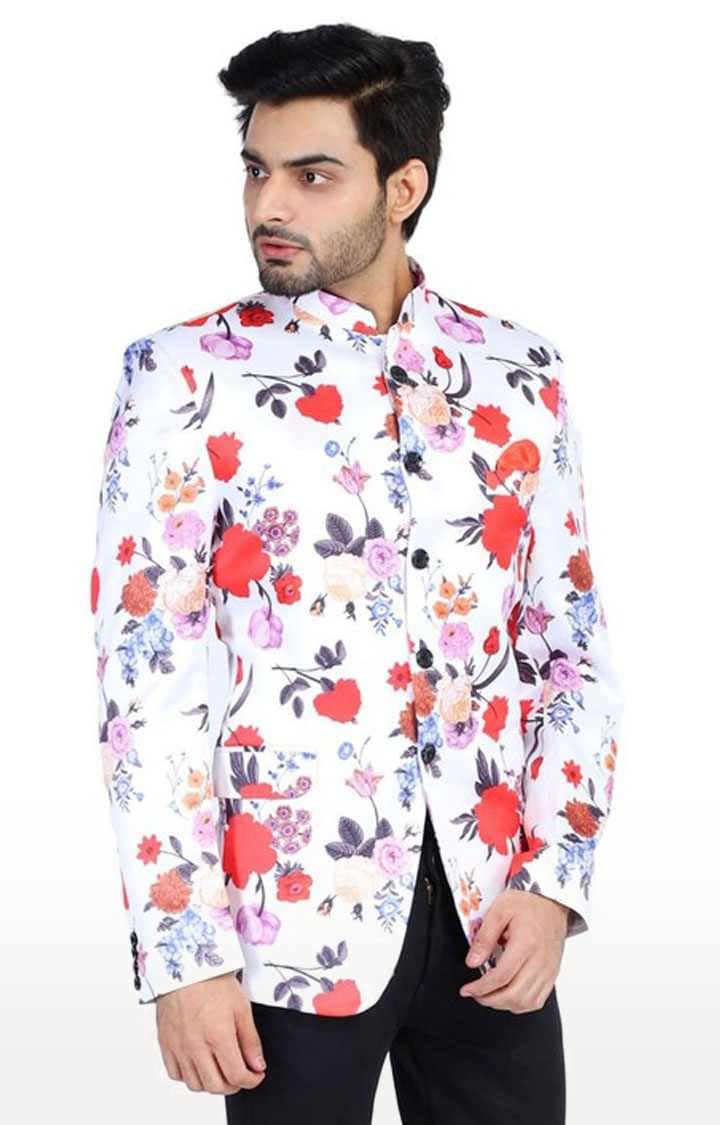 Tahvo Men Printed Men Blazer With Hanky view 2