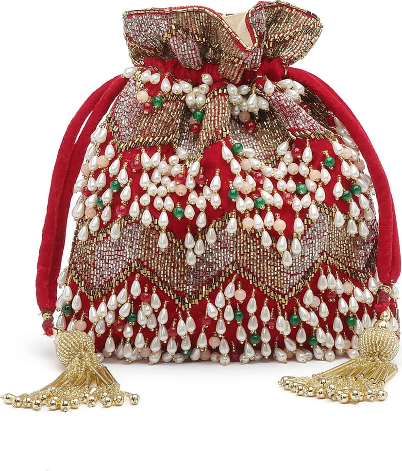 Anekaant - Red Velvet Potli view 2