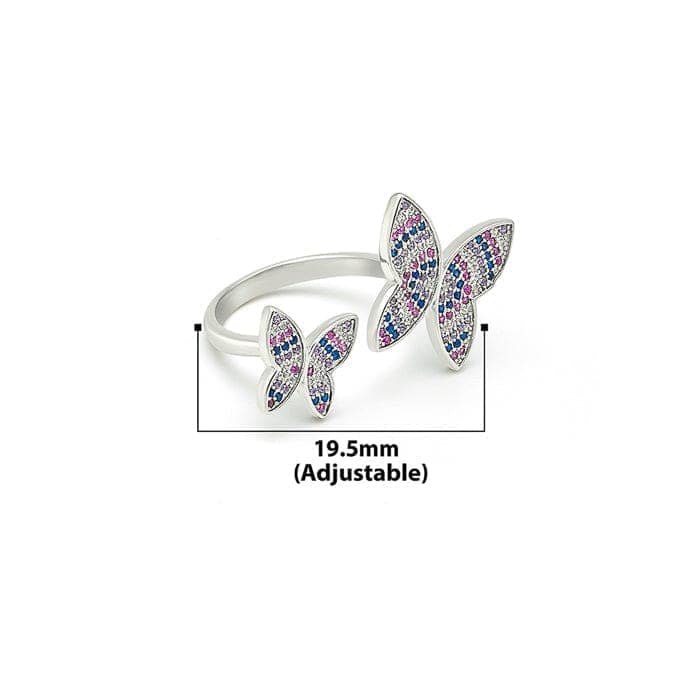 Silver Barbie Wings Ring view 5