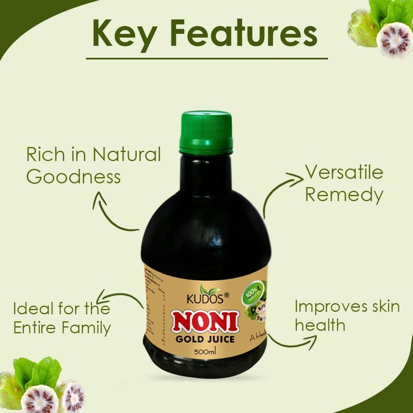 Kudos Noni Gold Juice - 1000ml view 6