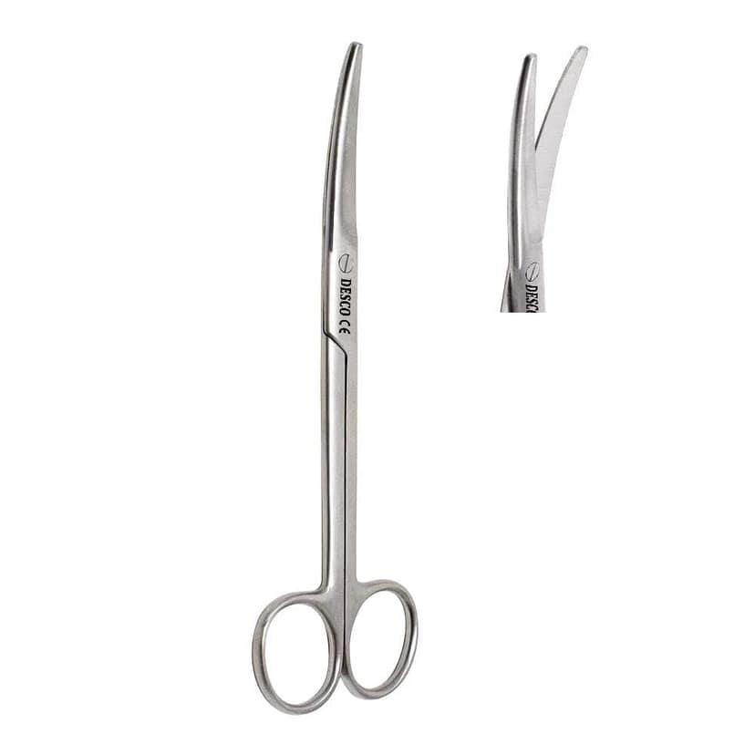 DESCO Stainless Steel Mayo Scissor Curved - 6.5