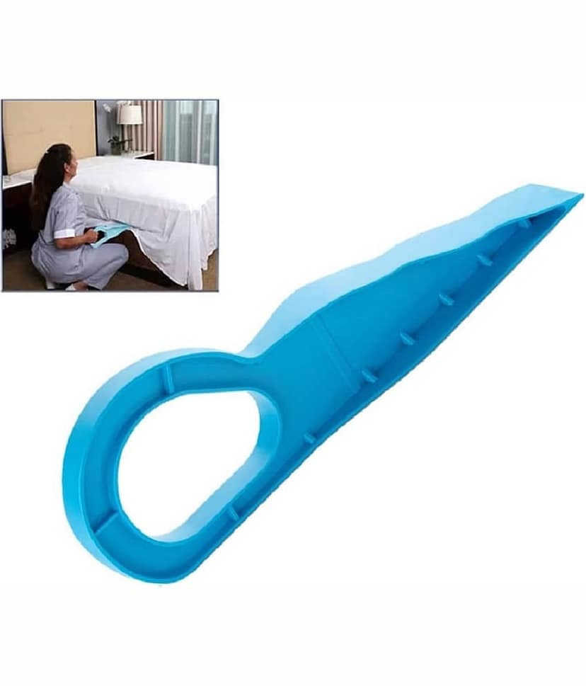 RAMDEV ENTERPRISE Bedsheet Tucker Bed Sheets Change Instantly Without Mattress Lifting 2 in 1 Mattress Lifter Helps Lift and Hold Mattress Wedge Elevator Tool Can Tuck Sheets Change Helper [ Multi Color ].