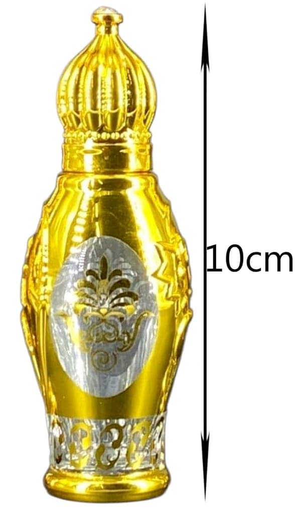 Mii Art 10ml Refillable Golden Glass Bottle by Mii Art | Leak-Proof Empty Travel Container for DIY Perfumes, Rose Water, and Essential Oils (Pack of 3) view 3