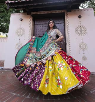 Navratri chaniya choli Readymade Indian wedding Festival partywear lehenga choli for women