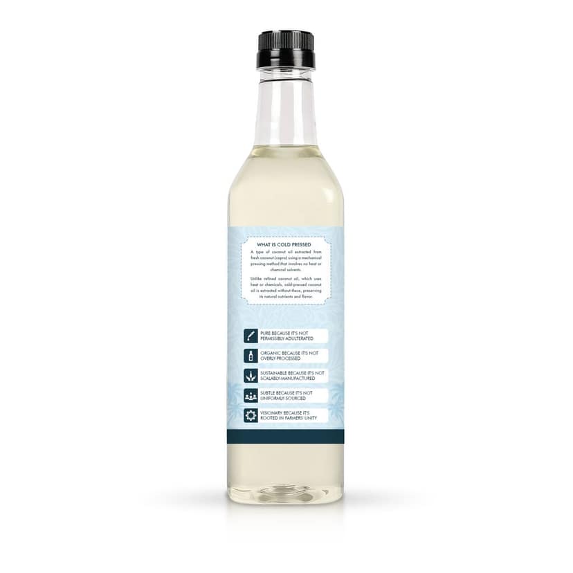 Vidhathri Cold Pressed Coconut Oil - 1 Litre view 3