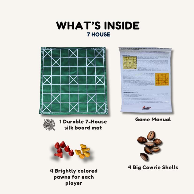 Chowka Bara 7 Houses Board Game (pack of 2) view 2
