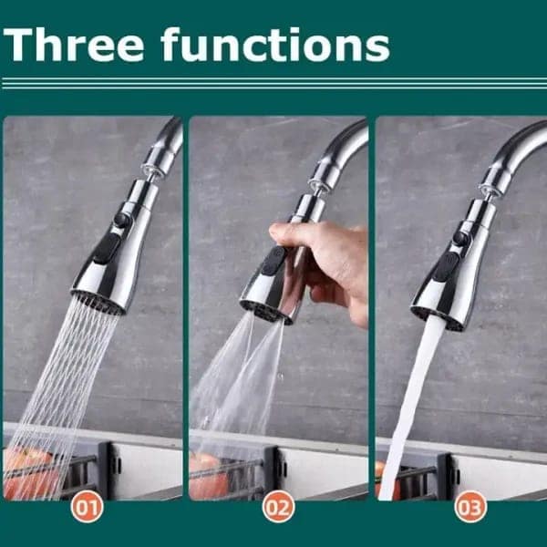 Wholesale Item - 360 DEGREE MOVABLE WATER FAUCET (3 MODE) - MOQ 19 Pieces view 2