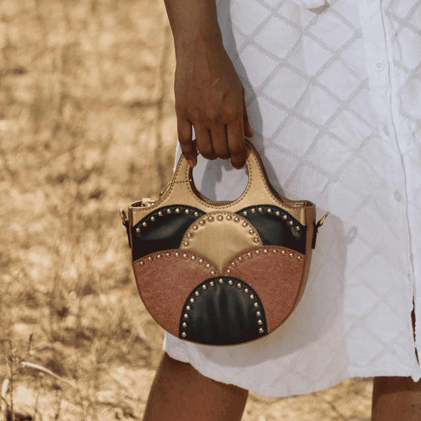 Savannah Vegan Leather Sling - Gold view 3