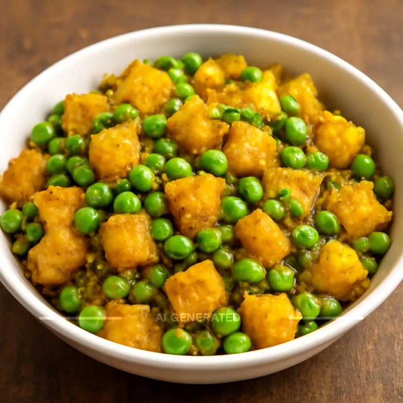 Aloo matar dry