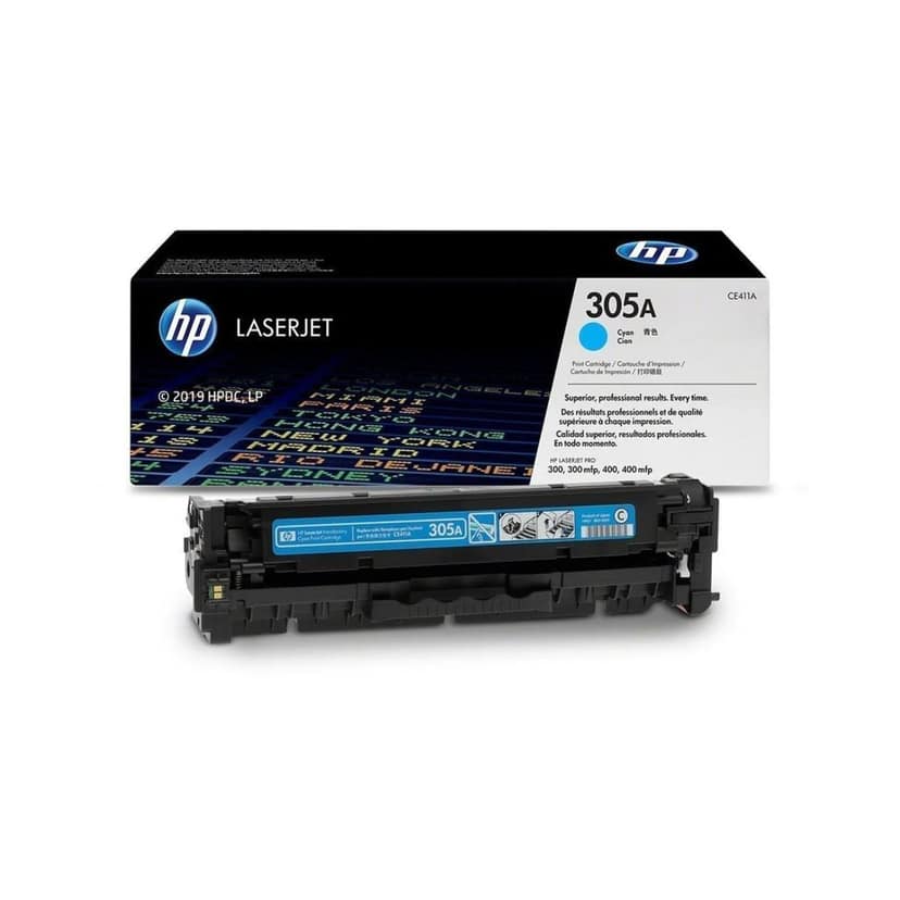 HP 305A Cyan Original LaserJet Toner Cartridge (CE411A) view 4