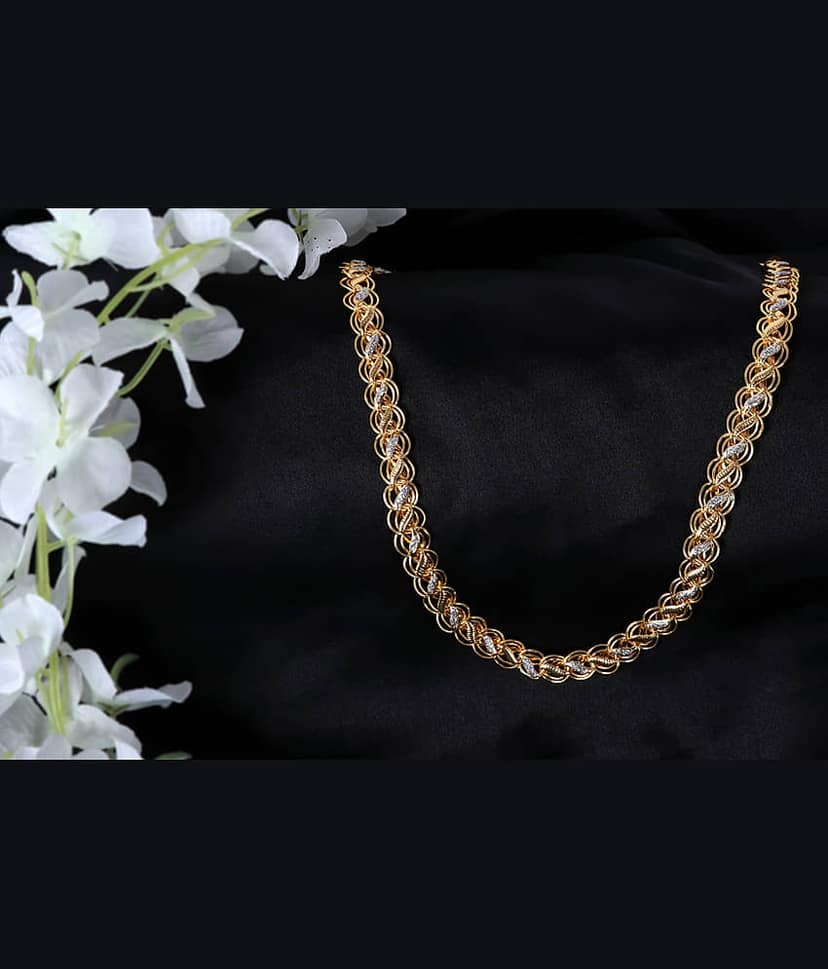 KRIMO Gold Plated Chain ( Set of 1 )