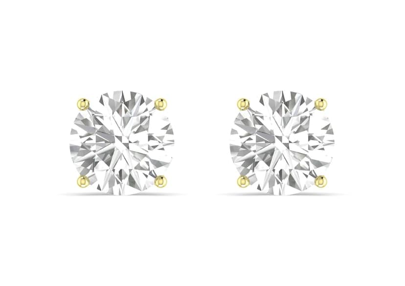 Round Solitaire Studs view 6