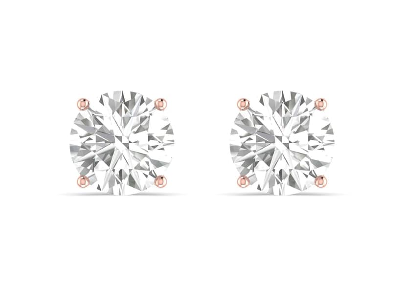 Round Solitaire Studs view 7