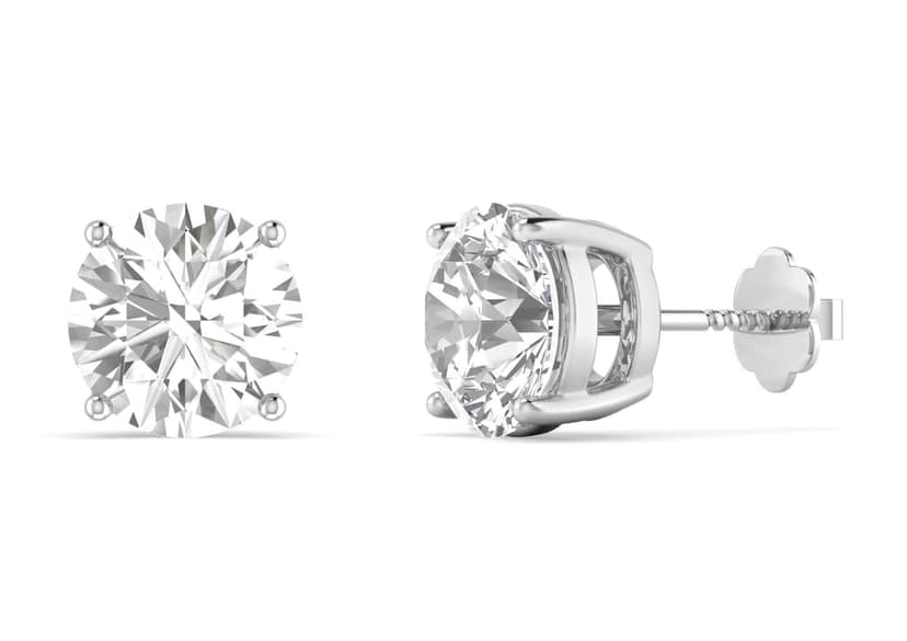 Round Solitaire Studs view 8