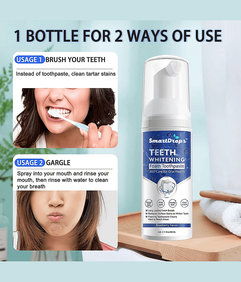 Smartdrops Organic Denture Oral Kit view 2