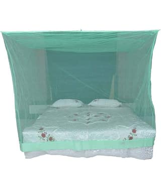 Riddhi Mosquito Net, Machardani Single Green Plain Mosquito Net, Machardani