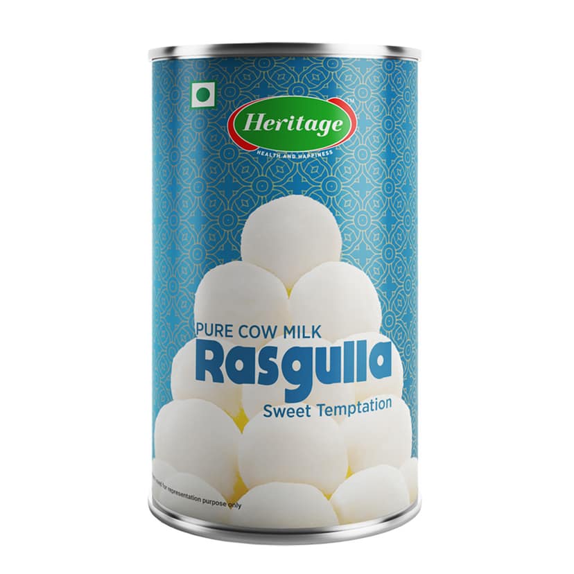 HERITAGE RASGULLA 500 Gms TIN