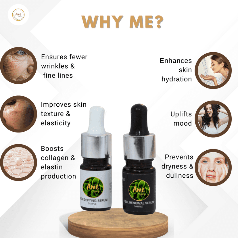 Ame Organic™ | Brain & Beauy Pack | Age Defying & Cell Renewal Serum | 24ml view 6