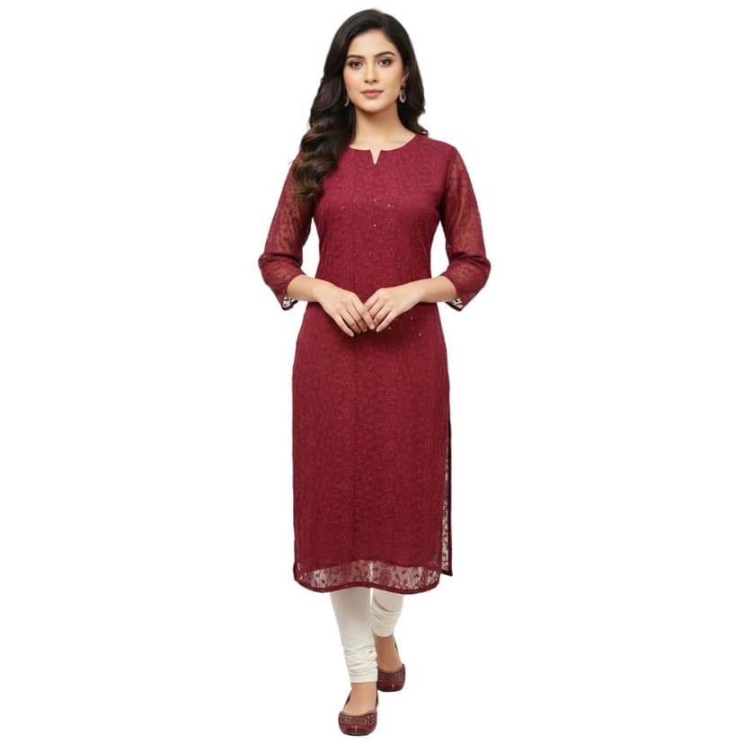 chikankari kurta - Premium Quality