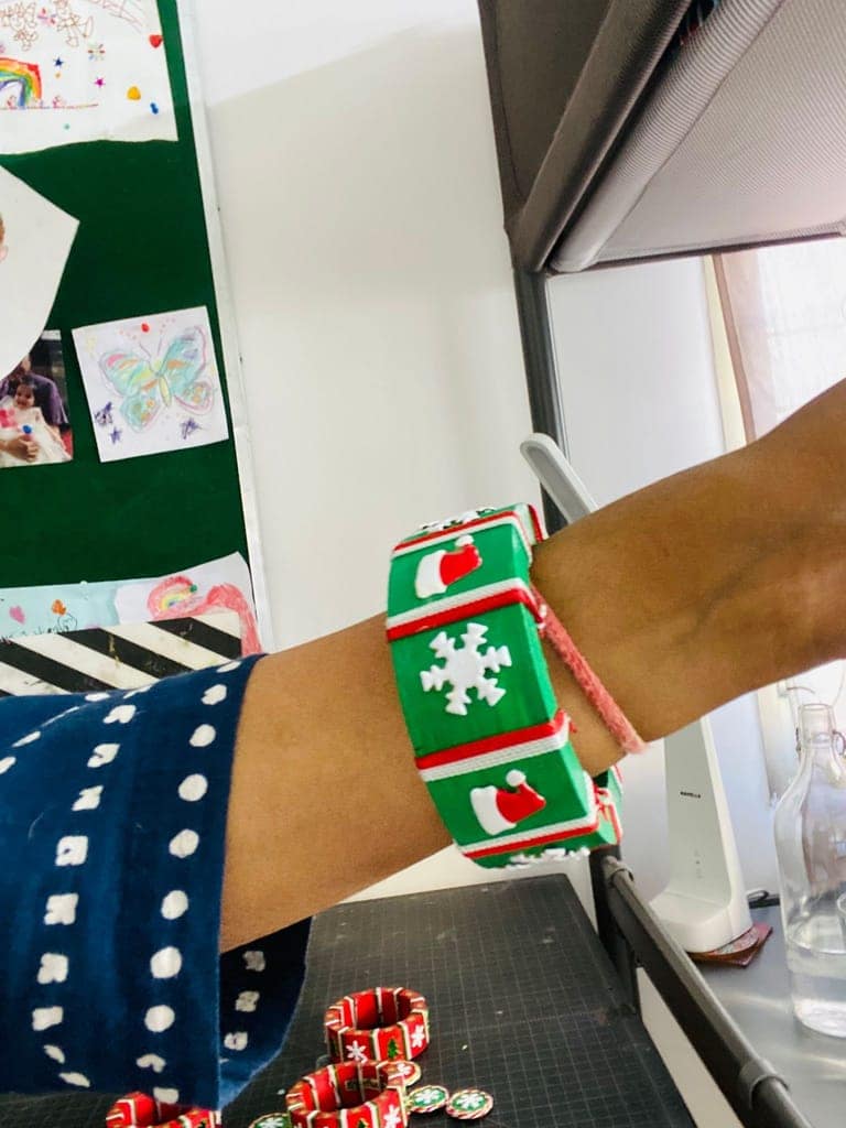 Cheer-me-up Xmas bangles - Green