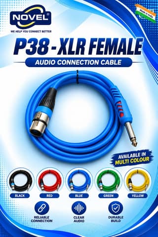 NOVEL P38 - XLR FEMALE CABLE 3 YARD