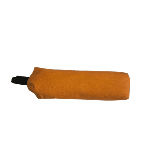 Pencil Case, Orange Canvas Pencil Pouch, Zipper Pencil Bag for School Kids, Stationery Storage Bag for Office Supplies view 4