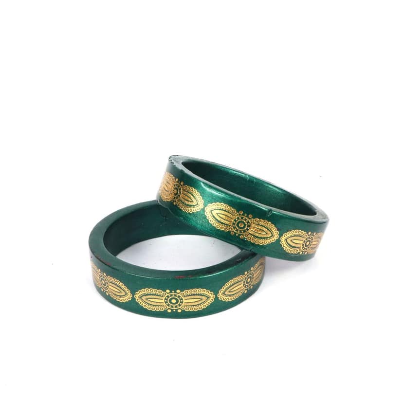 FHS Printed Rajasthni Lac Bangles For Girls And Woman view 4
