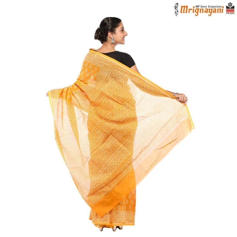 HANDLOOM CHANDERI SILK SAREE WITH BLOUSE (SKU - 1SCZ01250522, SAREE - 1252)