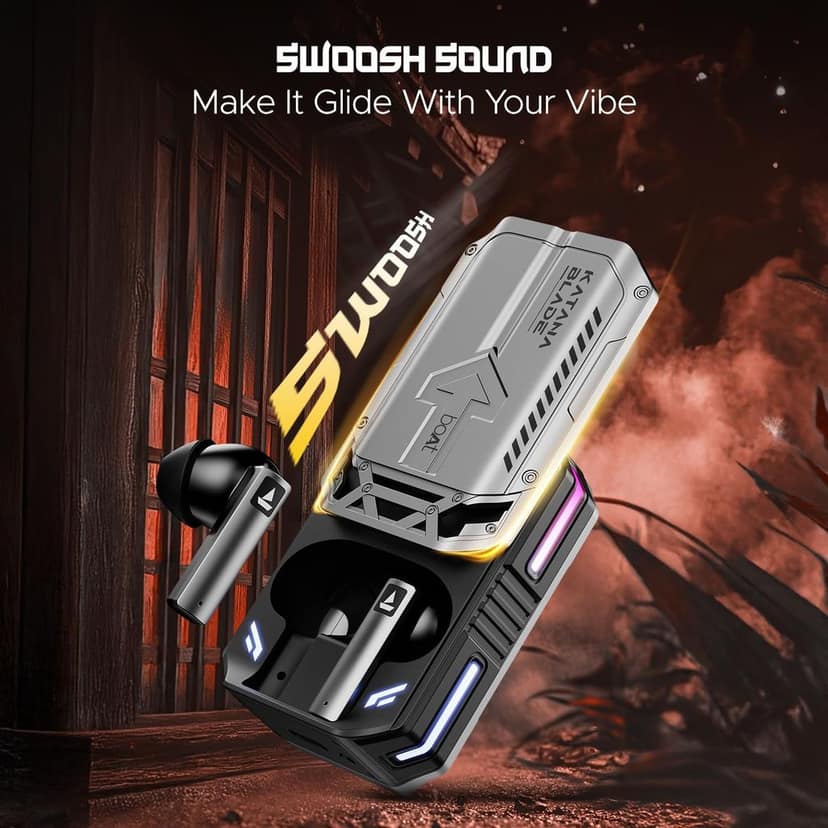 Boat Immortal Katana Blade 2.0 Earbuds (Gray) view 3