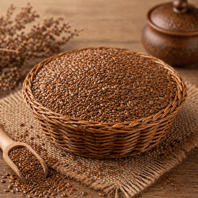 Nutrient-Rich Raw Flax Seeds (500g) | Packed with Omega-3 & Fiber | Healthy Daily Nutrition