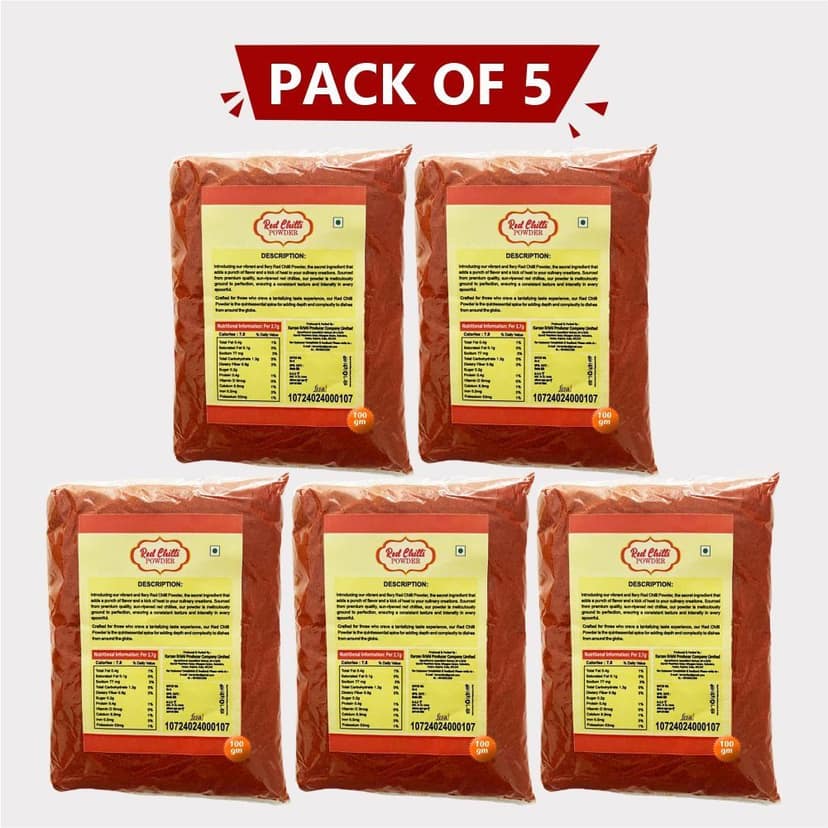 Red Chilli Powder (Pack of 5) view 3