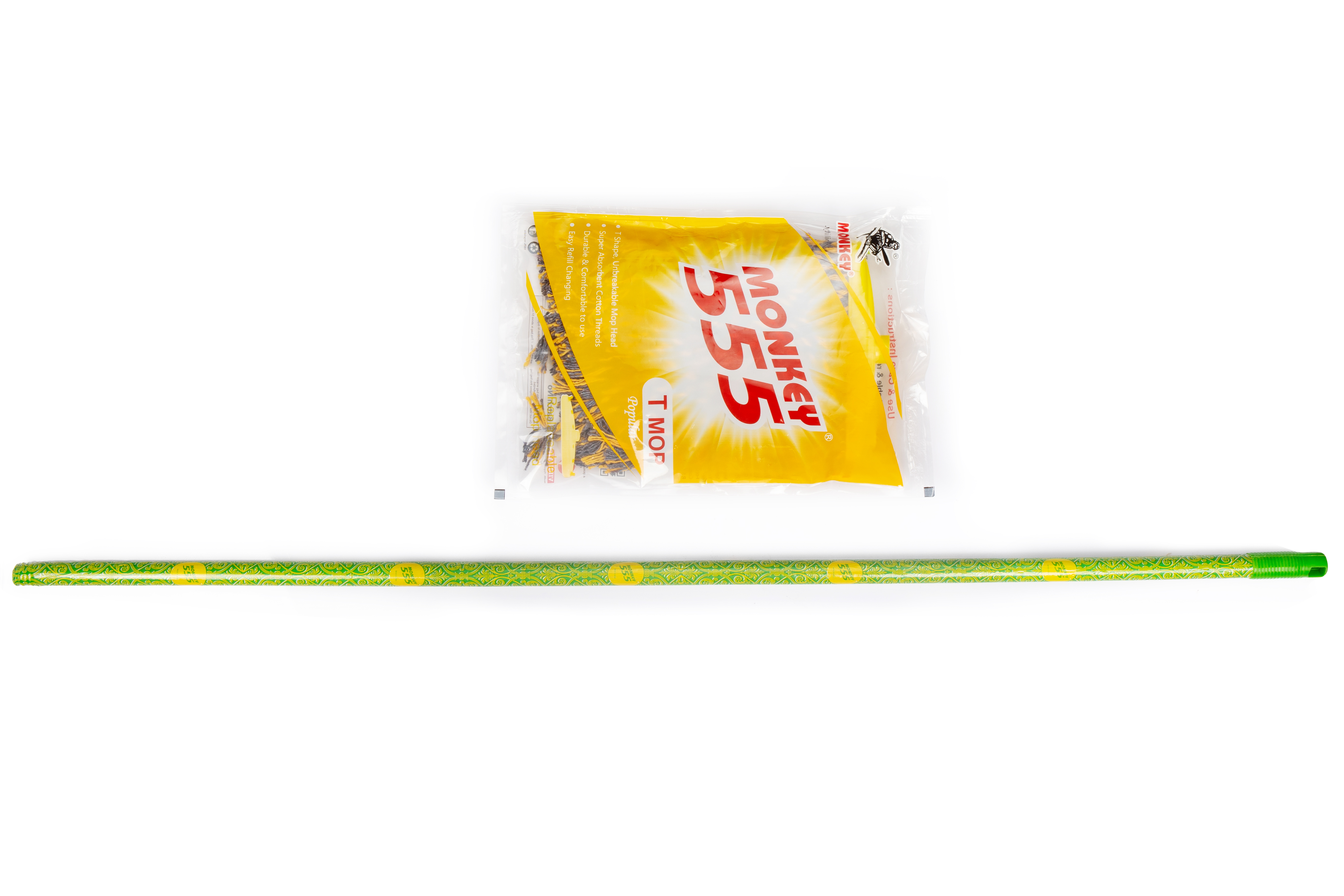 Monkey 555 Premium T Mop Super Bright-Pack of 2